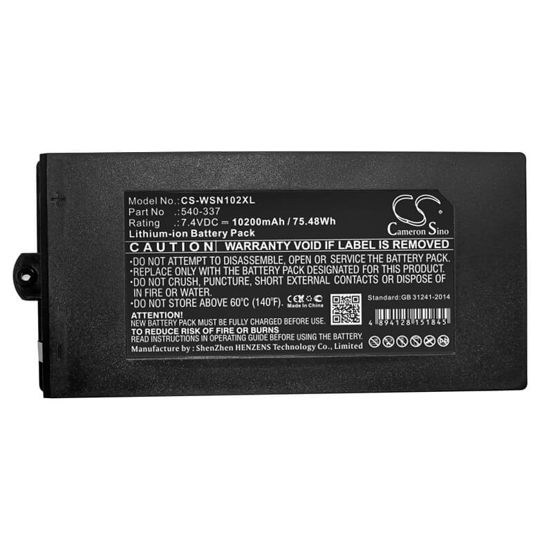 7.4V, 10200mAh, Li-ion Battery fits Owon, B-8000, Hc-pds, 75.48Wh