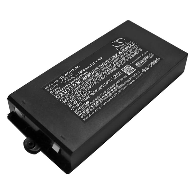 7.4V, 7800mAh, Li-ion Battery fits Owon, B-8000, Hc-pds, 57.72Wh