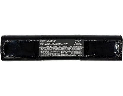 7.2V, 2500mAh, Ni-MH Battery fits Trilithic, 860dsp Field Analyzer, 860dspi Field Analyzer, 18Wh