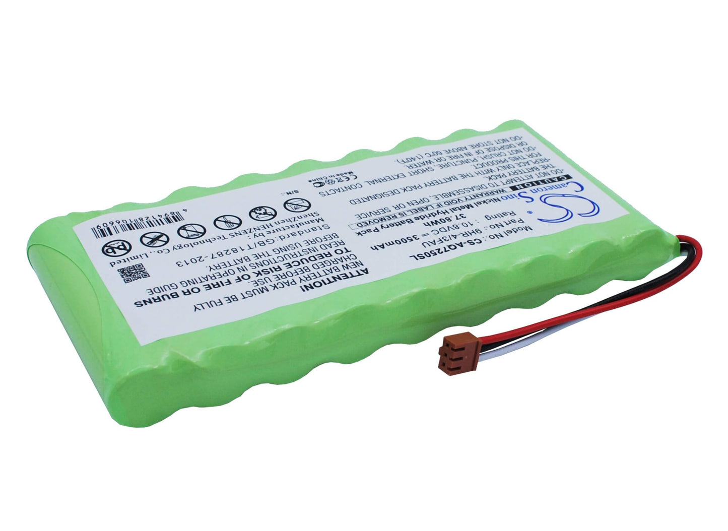 10.8V, 3500mAh, Ni-MH Battery fits Ando, Aq7250, Aq7250 Mini-otdr, 37.8Wh