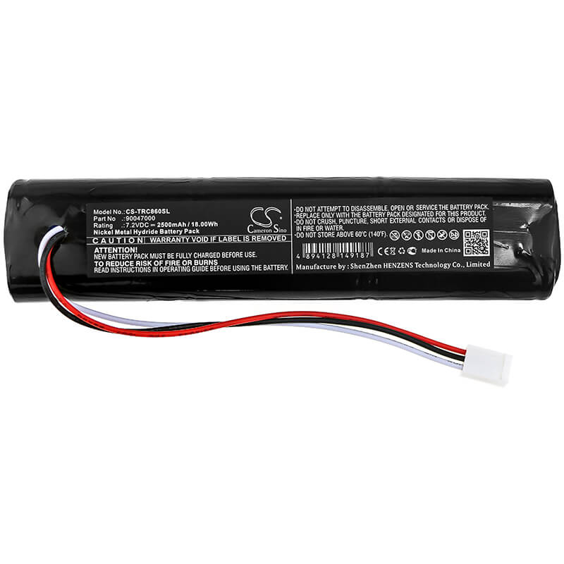 7.2V, 2500mAh, Ni-MH Battery fits Trilithic, 860 Dspi Cable Meter, 860dsp, 18Wh