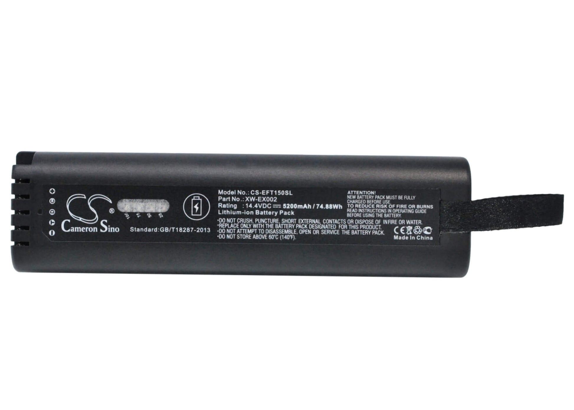 14.4V, 5200mAh, Li-ion Battery fits Exfo, Ftb-150, Ftb-200, 74.88Wh