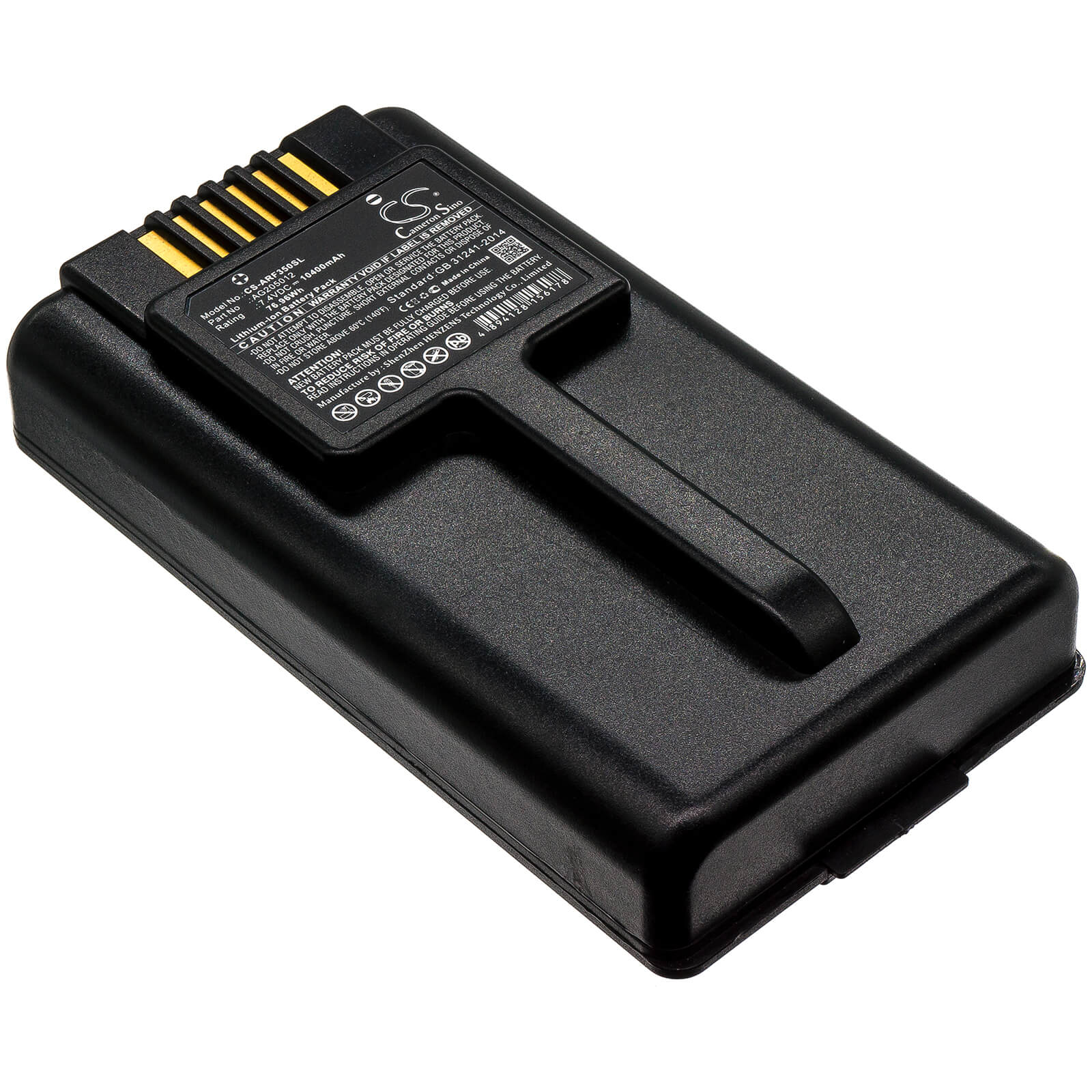 7.4V, 10400mAh, Li-ion Battery fits Aeroflex, Ifr, Marconi, 76.96Wh