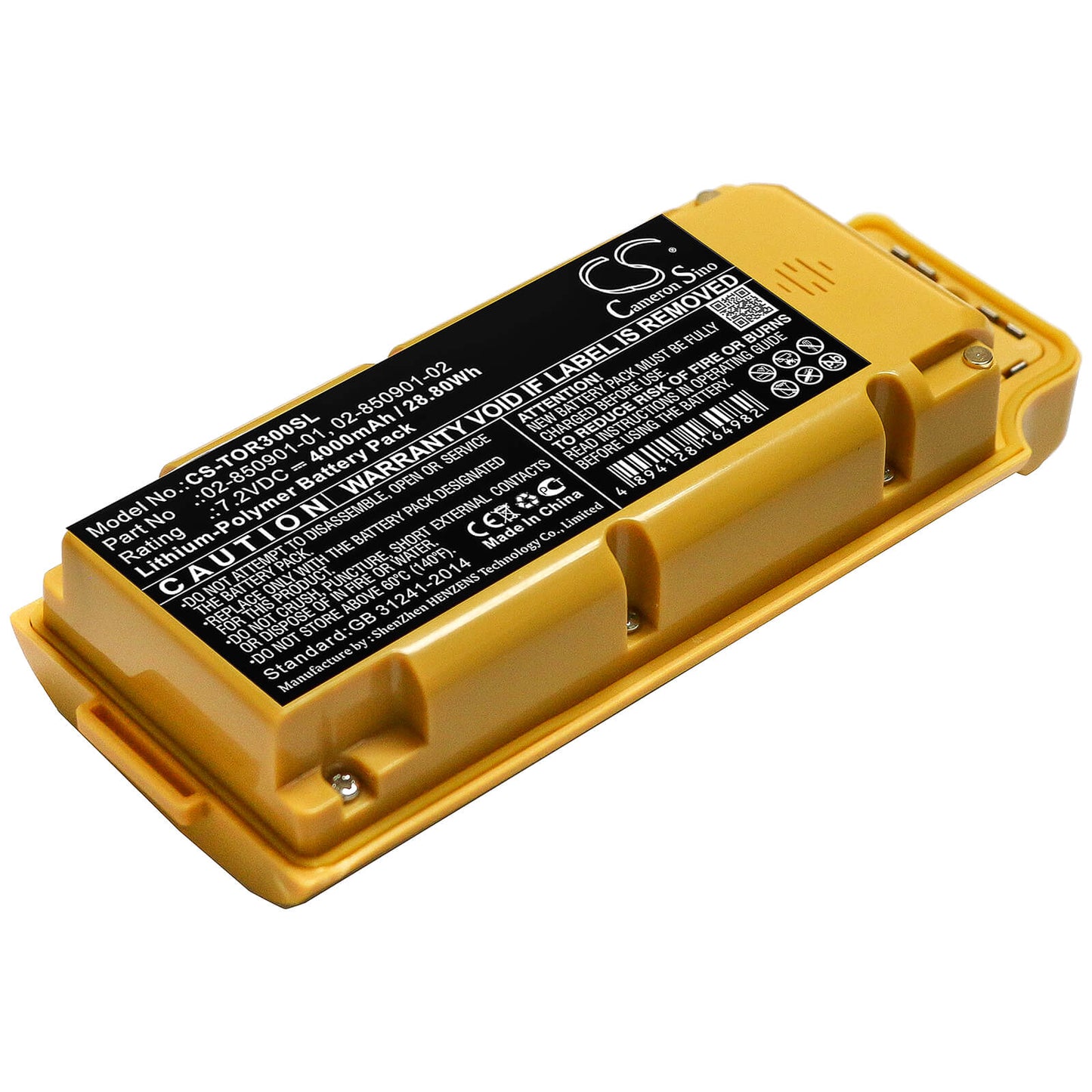7.2V, 4000mAh, Li-Polymer Battery fits Topcon, Gr-3, Gr-5, 28.8Wh