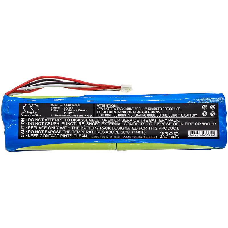 4.8V, 4500mAh, Ni-MH Battery fits Micronix, Msa338, Msa358, 21.6Wh