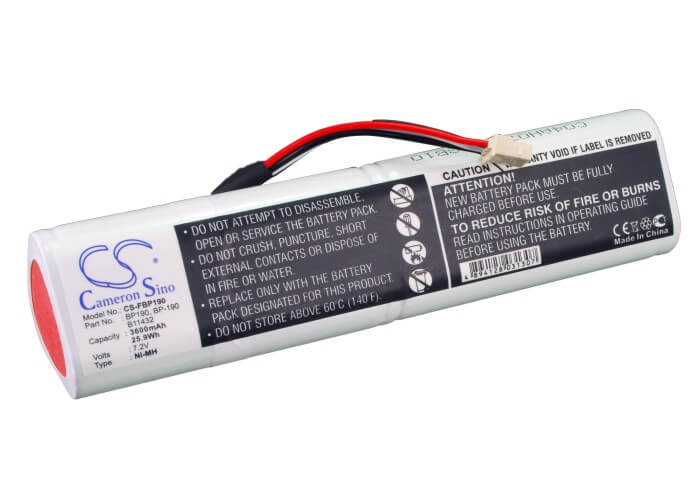 7.2V, 3600mAh, Ni-MH Battery fits Fluke, 190m Medical Oscilloscopescope, Analyzers 433, 25.92Wh