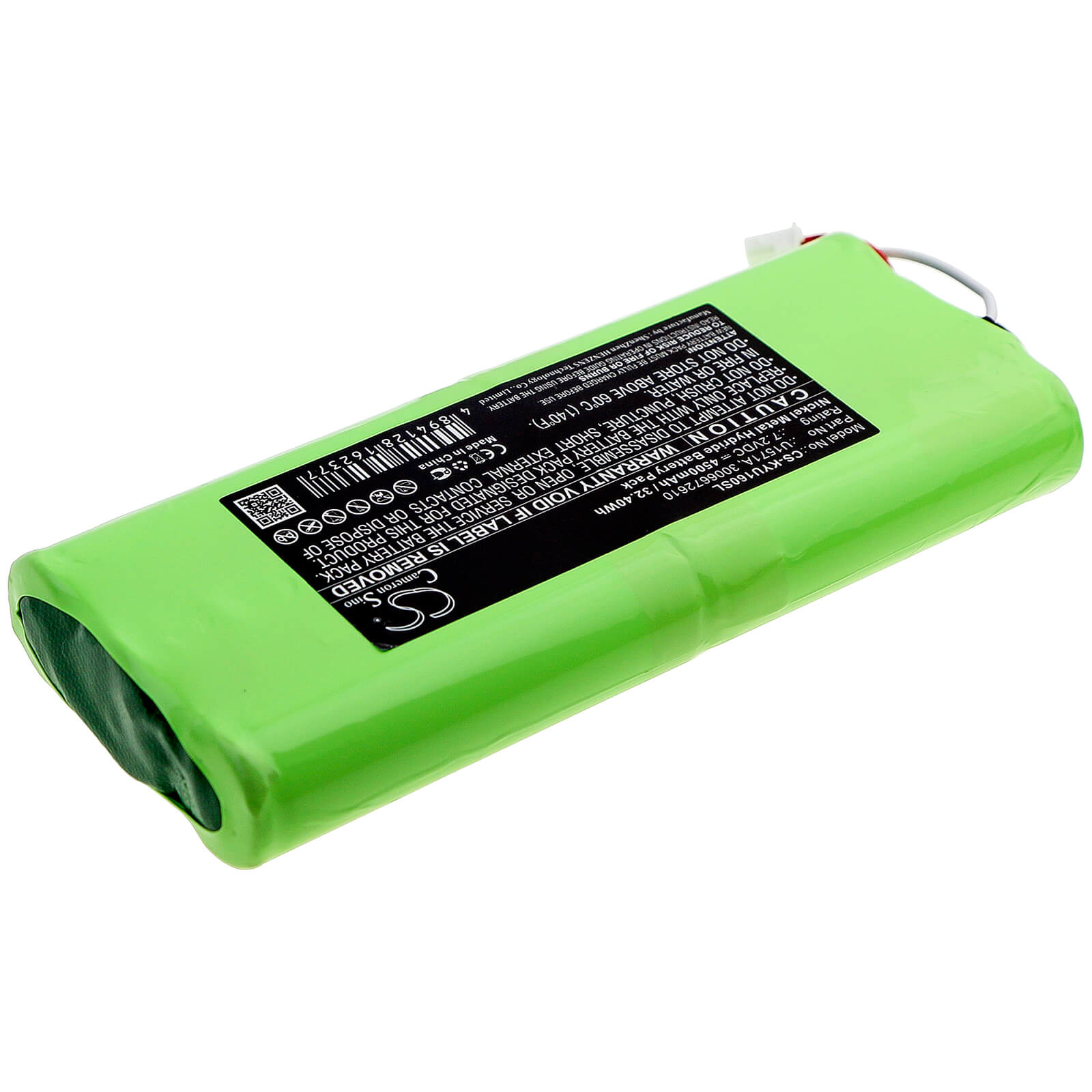 7.2V, 4500mAh, Ni-MH Battery fits Keysight, U1600, U1602a, 32.4Wh
