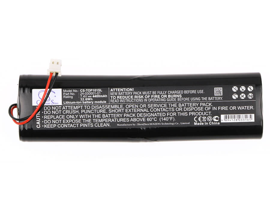 7.4V, 4400mAh, Li-ion Battery fits Topcon, 24-030001-01, Egp-0620-1, 32.56Wh