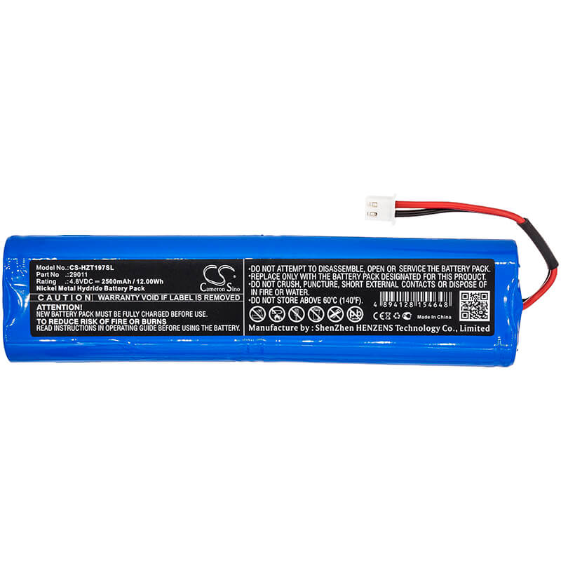 4.8V, 2500mAh, Ni-MH Battery fits Hazet, 1979-6, 12Wh