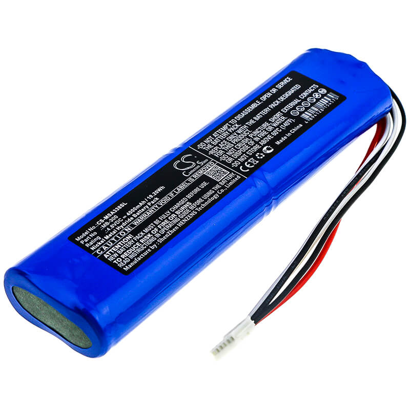 4.8V, 4000mAh, Ni-MH Battery fits Micronix, Msa338, Msa358, 19.2Wh