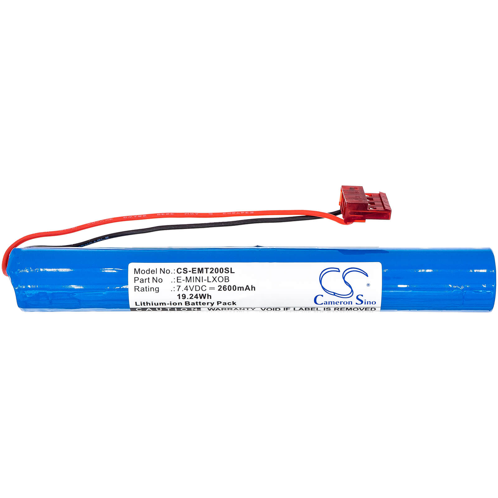 7.4V, 2600mAh, Li-ion Battery fits Environment, E-2db, E-5db, 19.24Wh