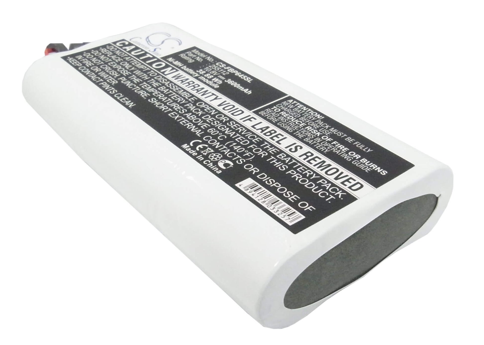 10.8V, 3600mAh, Ni-MH Battery fits Fluke, 932645, 38.88Wh