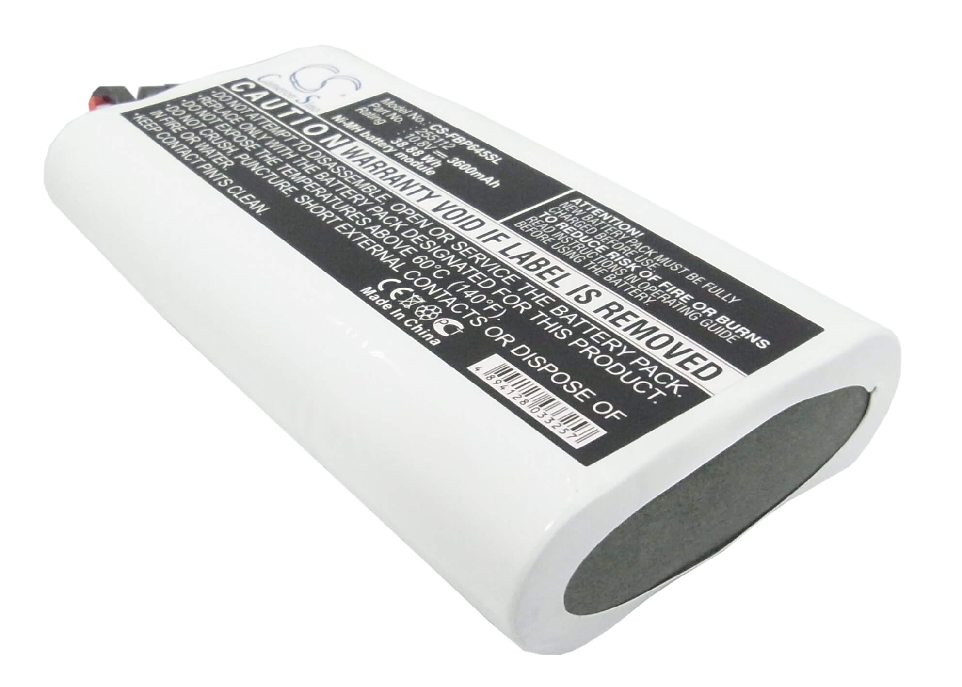 10.8V, 3600mAh, Ni-MH Battery fits Fluke, 932645, 38.88Wh