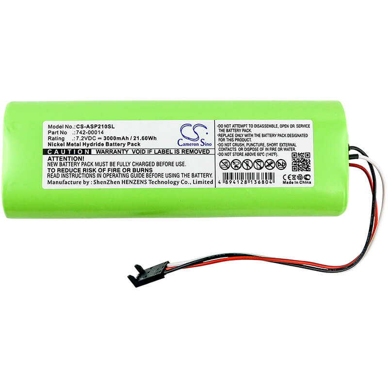 7.2V, 3000mAh, Ni-MH Battery fits Applied Instruments, Super Buddy, Super Buddy 21, 21.6Wh