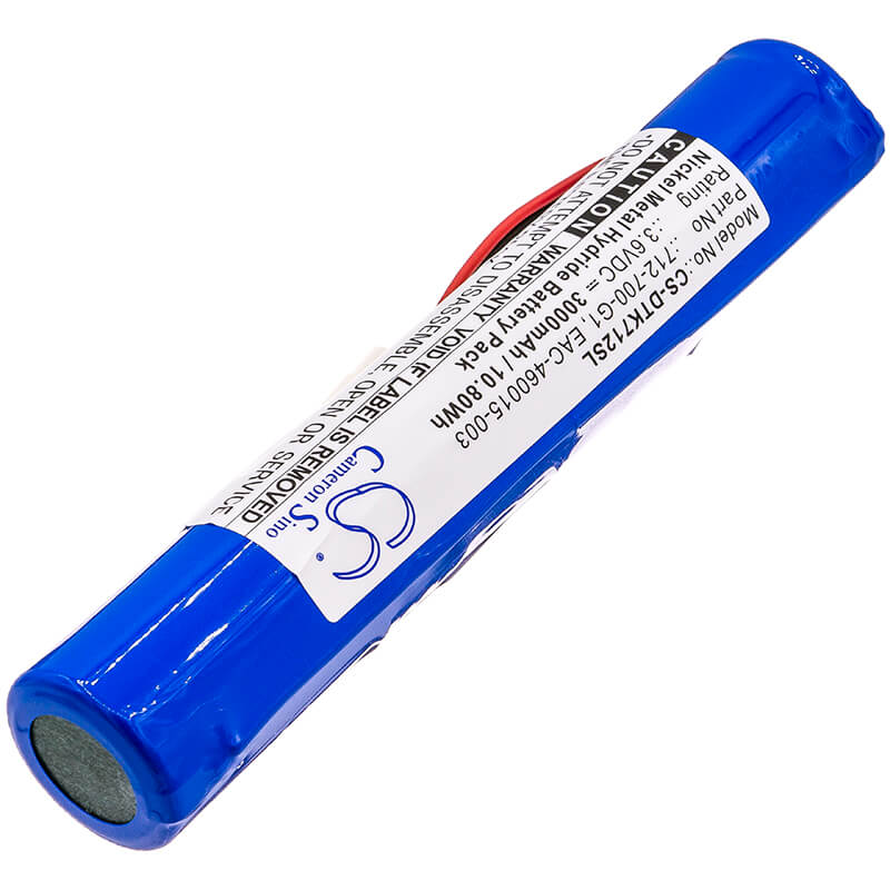 3.6V, 3000mAh, Ni-MH Battery fits Inficon, D-tek Select Refrigerant Leak, Pls Led Stobe, 10.8Wh