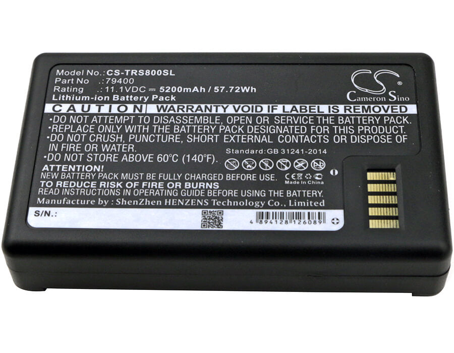 11.1V, 5200mAh, Li-ion Battery fits Spectra, Focus 35, 57.72Wh