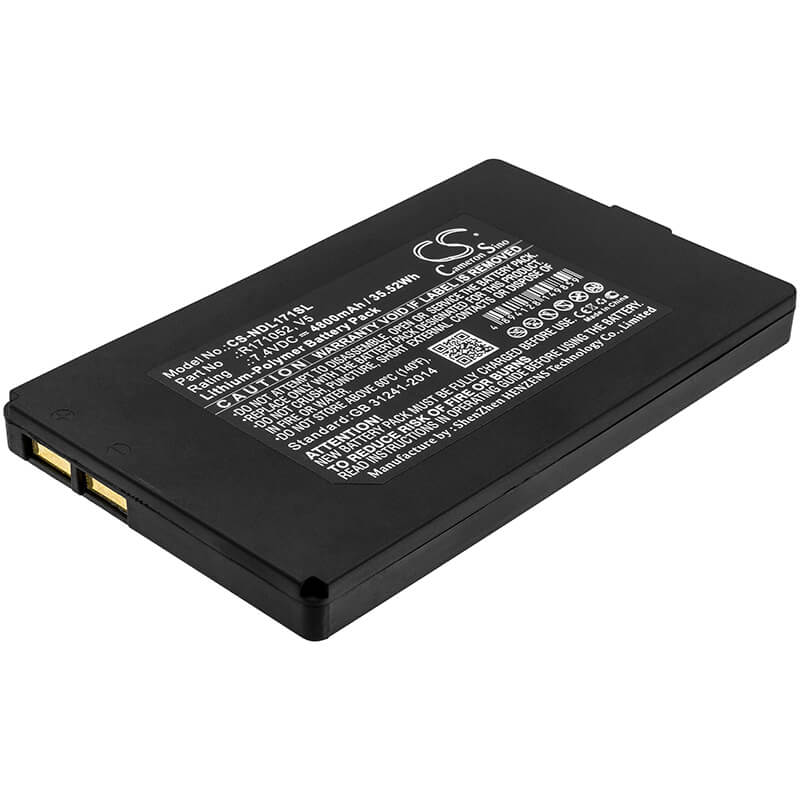 7.4V, 4800mAh, Li-Polymer Battery fits Ideal, Securitest Ip, 35.52Wh