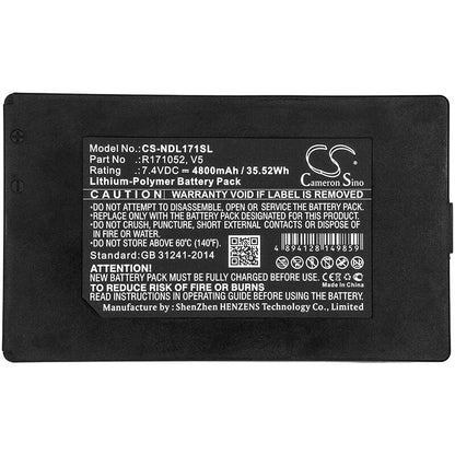 7.4V, 4800mAh, Li-Polymer Battery fits Ideal, Securitest Ip, 35.52Wh