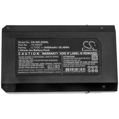 3.7V, 10400mAh, Li-ion Battery fits Geo-fennel, Fl 500, Fl 550, 38.48Wh