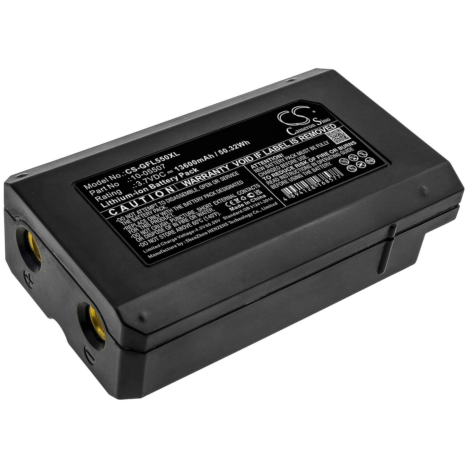 3.7V, 13600mAh, Li-ion Battery fits Geo-fennel, Fl 500, Fl 550, 50.32Wh
