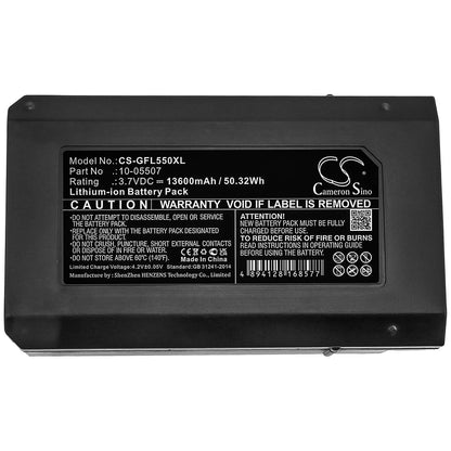 3.7V, 13600mAh, Li-ion Battery fits Geo-fennel, Fl 500, Fl 550, 50.32Wh