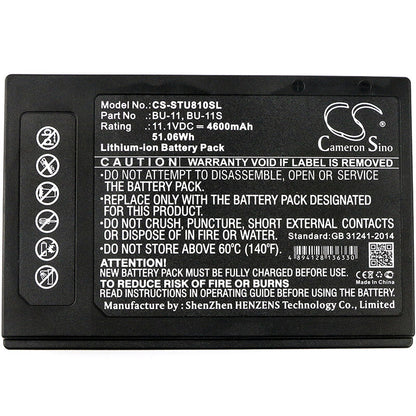 11.1V, 4600mAh, Li-ion Battery fits Sumitomo, T-400s+, T-600c, 51.06Wh
