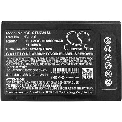 11.1V, 6400mAh, Li-ion Battery fits Sumitomo, Type-72, Type-82, 71.04Wh