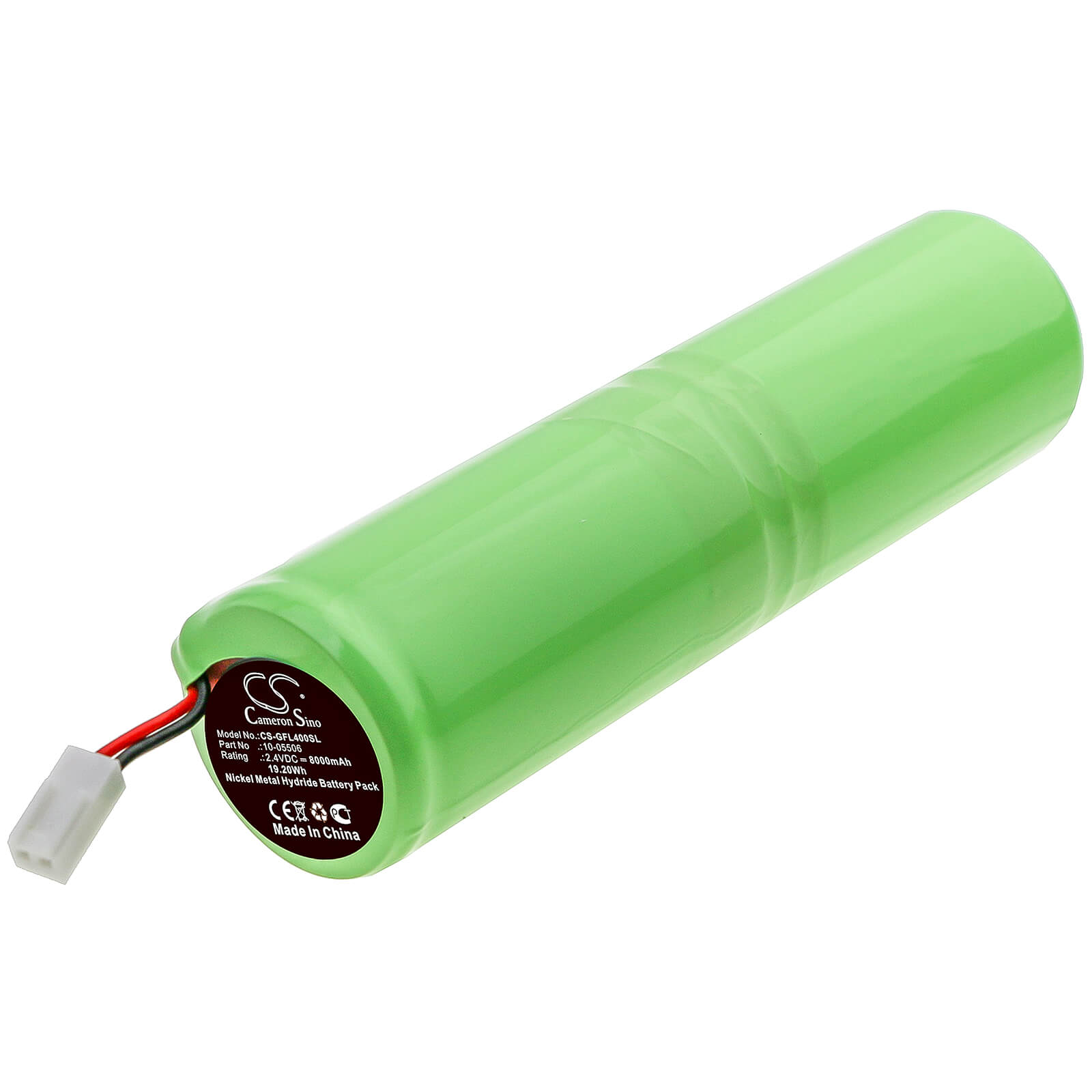 2.4V, 8000mAh, Ni-MH Battery fits Geo-fennel, Fl 1000, Fl 200a-n, 19.2Wh