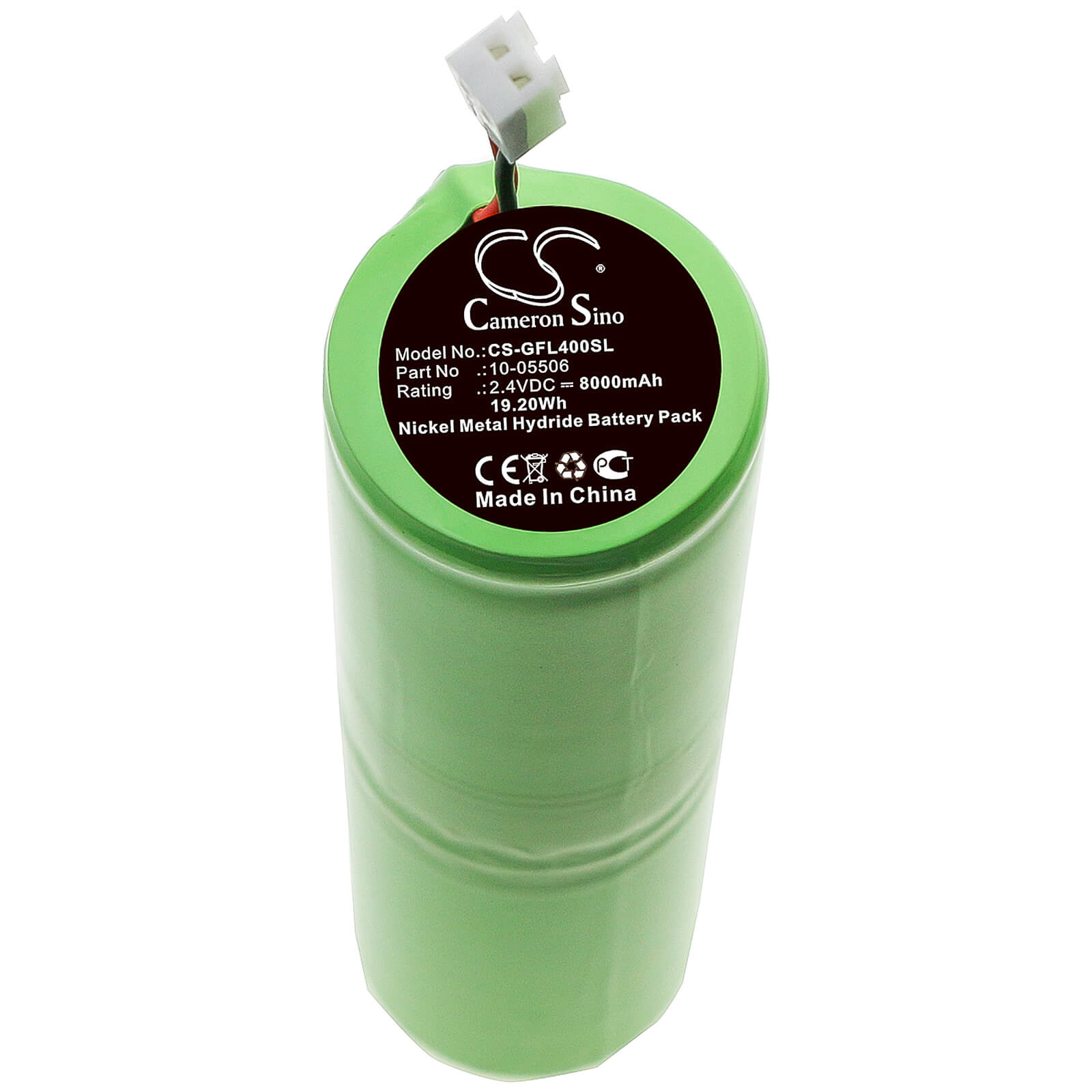 2.4V, 8000mAh, Ni-MH Battery fits Geo-fennel, Fl 1000, Fl 200a-n, 19.2Wh