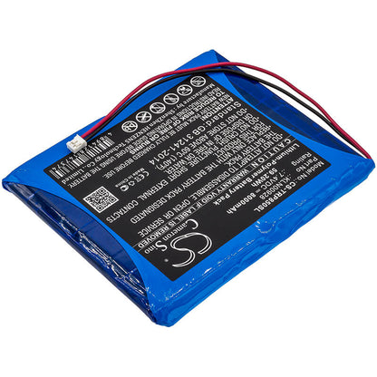 7.4V, 8000mAh, Li-Polymer Battery fits Trimble, Sps850 Modular Receiver, Sps851 Modular Receiver, 59.2Wh