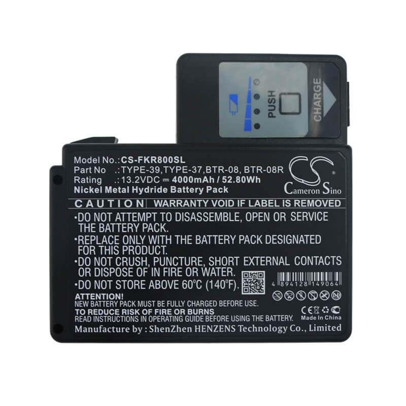 13.2V, 4000mAh, Ni-MH Battery fits Sumitomo, Bu-66l, Bu-66s, 52.8Wh