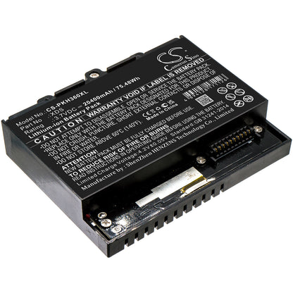 3.7V, 20400mAh, Li-ion Battery fits Peaktech, 1360, Oscilloscope 1360, 75.48Wh