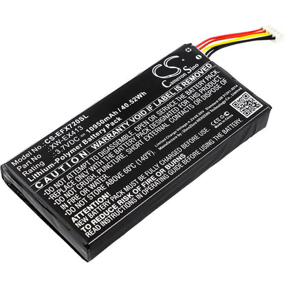 3.7V, 10950mAh, Li-Polymer Battery fits Ideal, Otdr Ii, Quad Micro Otdr, 40.515Wh