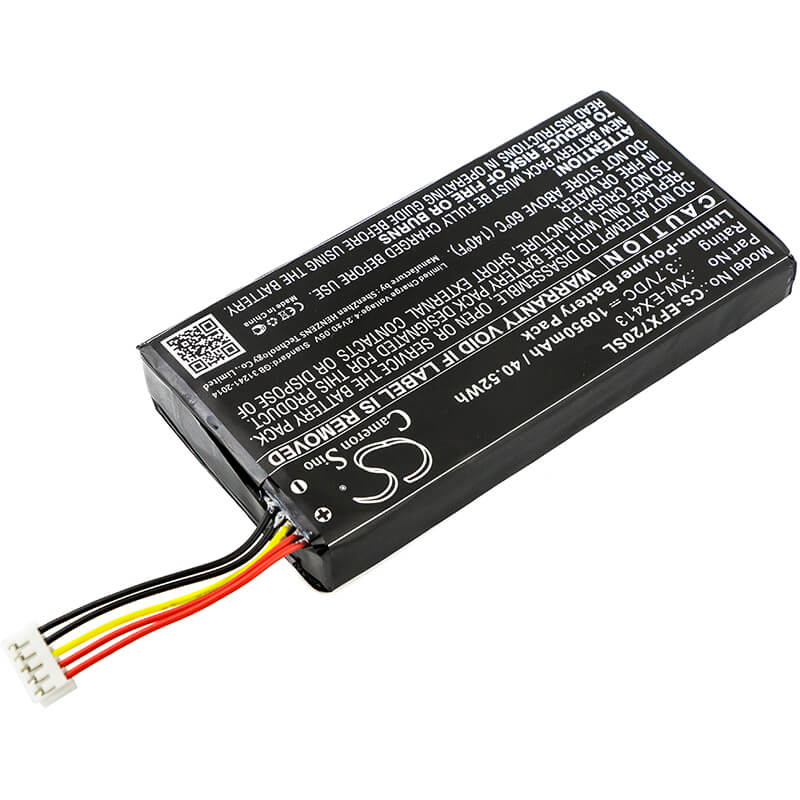 3.7V, 10950mAh, Li-Polymer Battery fits Exfo, Max-710b, Max-715b, 40.515Wh