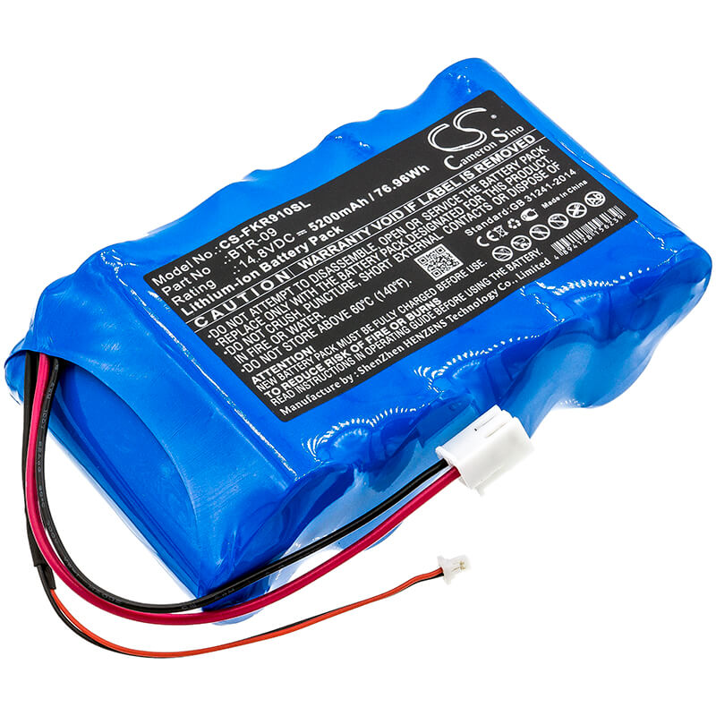 14.8V, 5200mAh, Li-ion Battery fits Fujikura, Fsm-601s, Fsm-602s, 76.96Wh