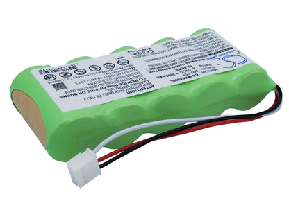 6.0V, 3000mAh, Ni-MH Battery fits Panametrics, Magna-mike 8500, 18Wh