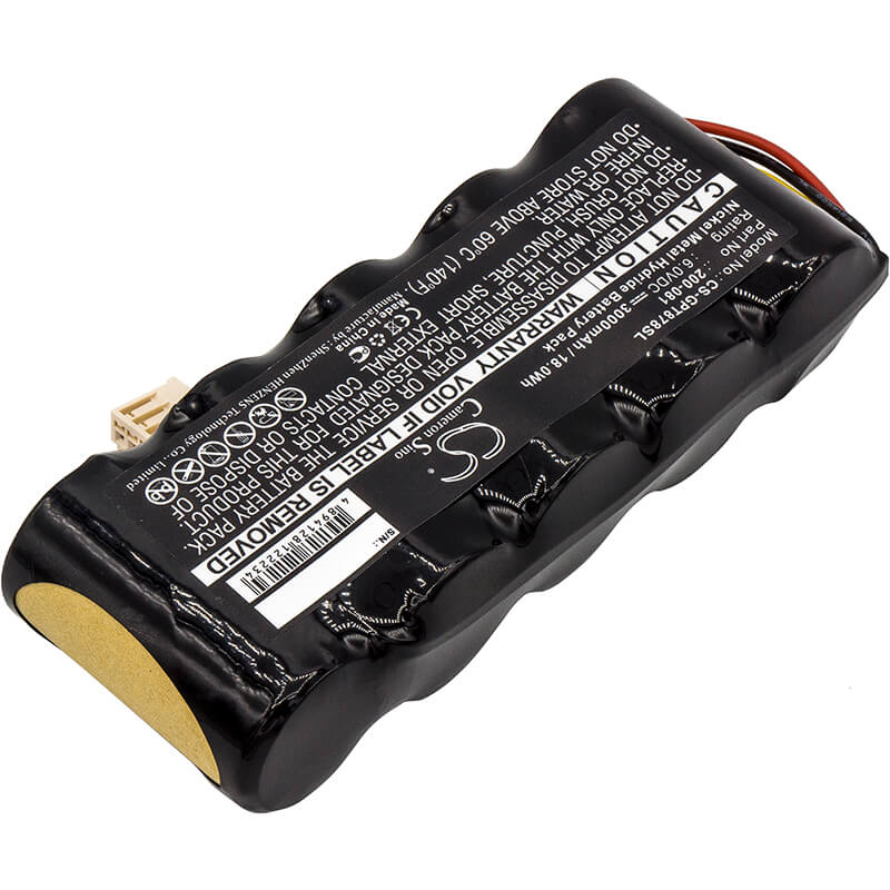6.0V, 3000mAh, Ni-MH Battery fits Ge, Panametrics Pt878 Flowmeter, Portable Flowmeter Panametrics, 18Wh
