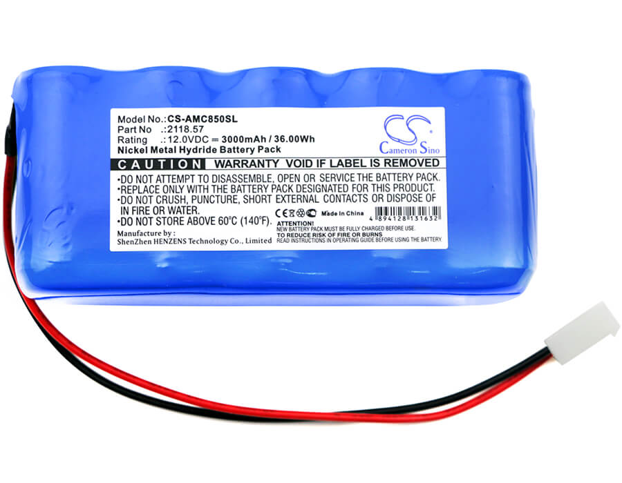 12.0V, 3000mAh, Ni-MH Battery fits Aemc, 8500, Digital Transformer Ratiometer, 36Wh