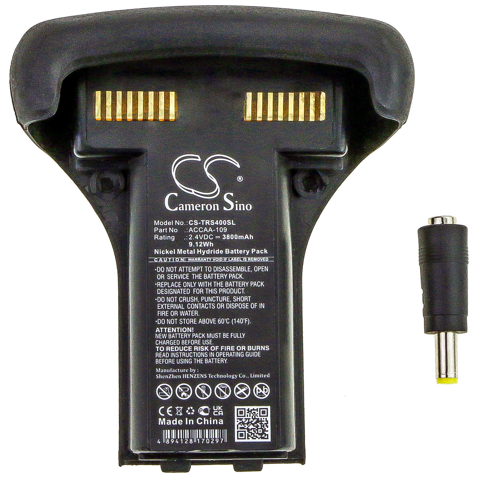 2.4V, 3800mAh, Ni-MH Battery fits Trimble, Recon 200, Recon 200x, 9.12Wh