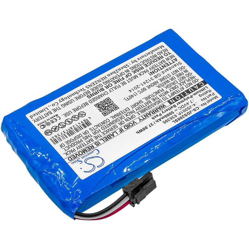 7.4V, 5000mAh, Li-Polymer Battery fits Jdsu, E100as, Smart Otdr, 37Wh