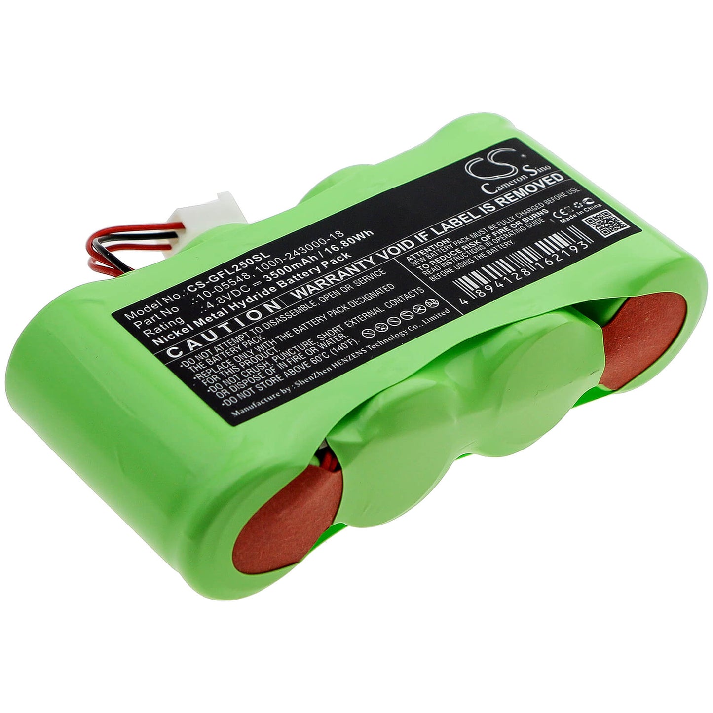 4.8V, 3500mAh, Ni-MH Battery fits Geo-fennel, Fennel Fl 250 Va-n, Lx250, 16.8Wh