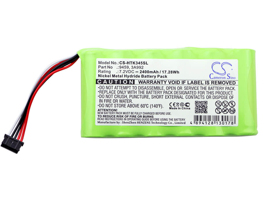 7.2V, 2400mAh, Ni-MH Battery fits Hioki, 3196, 3197, 17.28Wh