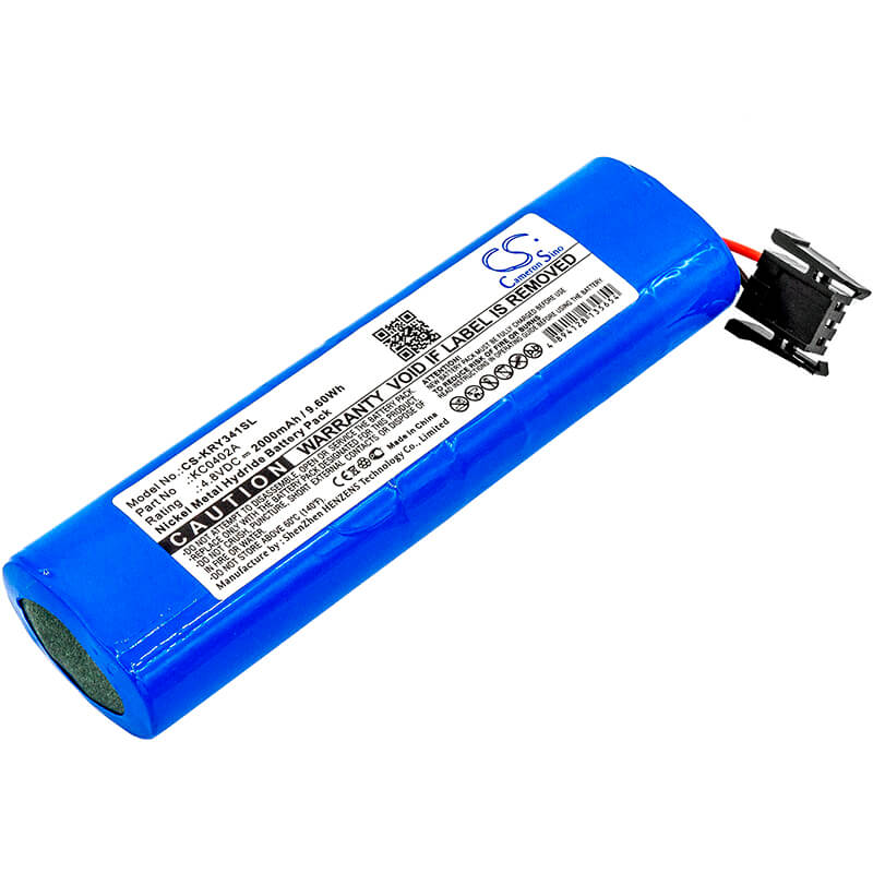 4.8V, 2000mAh, Ni-MH Battery fits Kinryo, Kc3411a, Kc3411b, 9.6Wh