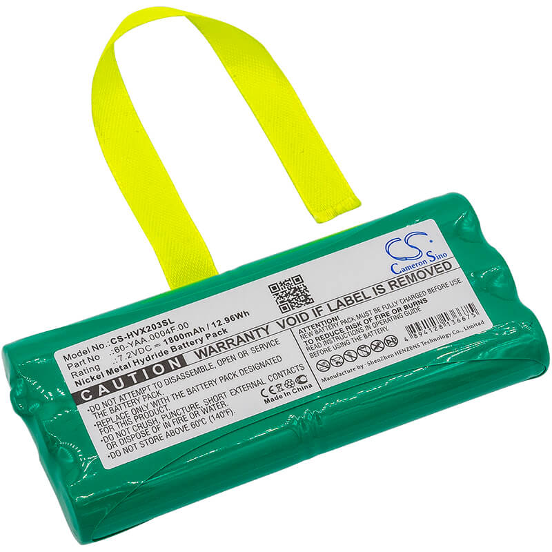 7.2V, 1800mAh, Ni-MH Battery fits Humanware, 202vrc, 203vrc, 12.96Wh