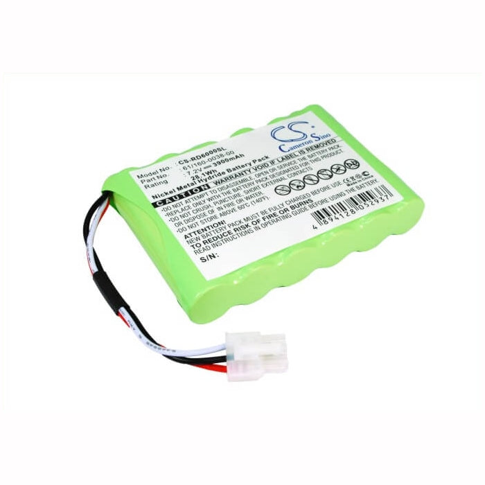 7.2V, 3900mAh, Ni-MH Battery fits Riser Bond, 6000, 6000dsl, 28.08Wh