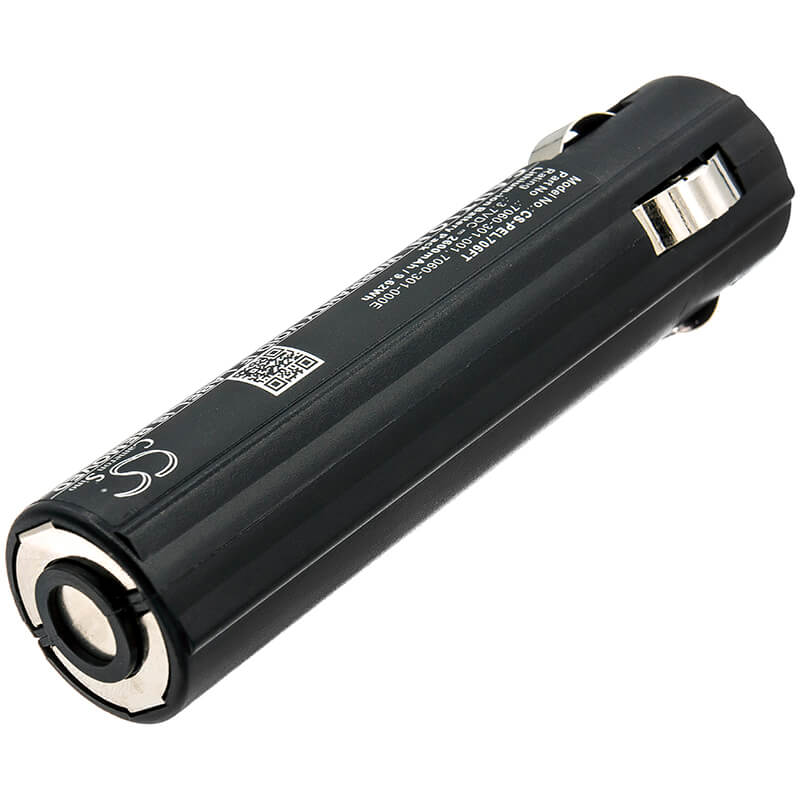 3.7V, 2600mAh, Li-ion Battery fits Pelican, 7060, 7069, 9.62Wh
