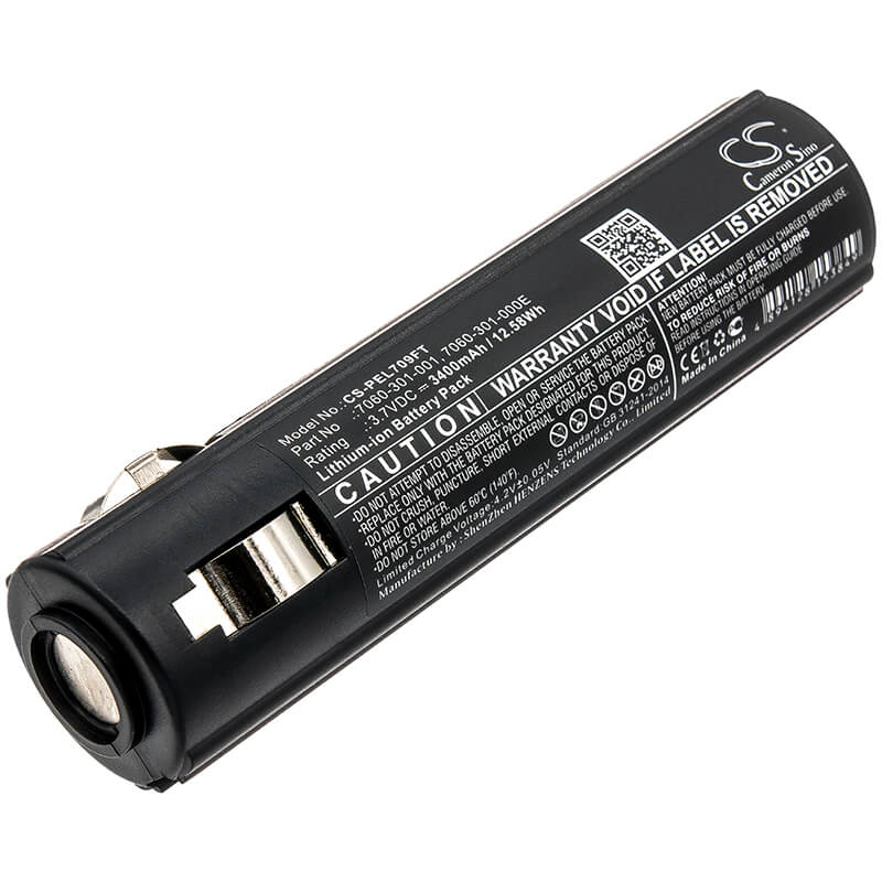 3.7V, 3400mAh, Li-ion Battery fits Pelican, 7060, 7069, 12.58Wh
