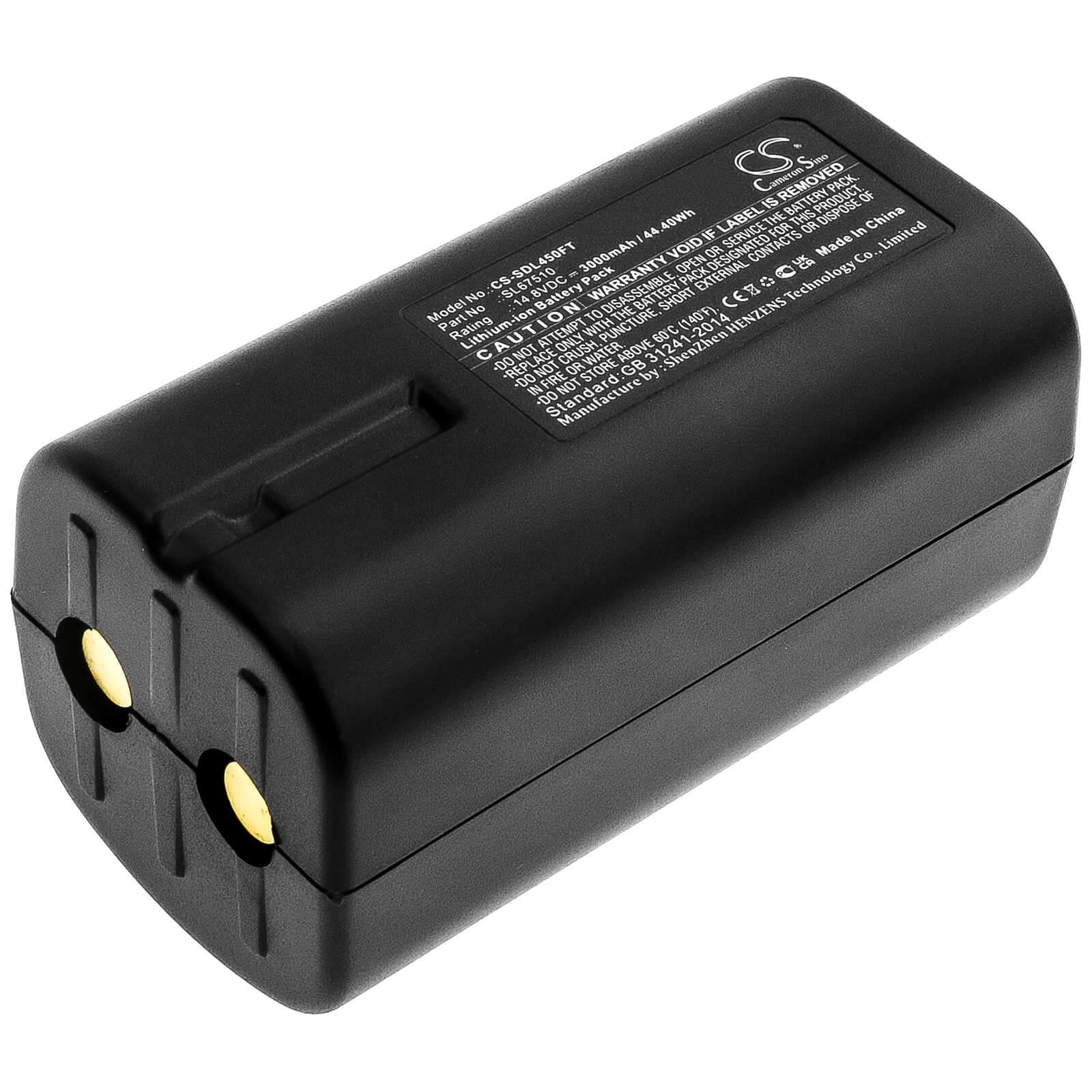 14.8V, 3000mAh, Li-ion Battery fits Sealife, Sea Dragon 4500, 44.4Wh