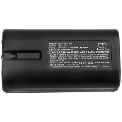 14.8V, 3000mAh, Li-ion Battery fits Sealife, Sea Dragon 4500, 44.4Wh