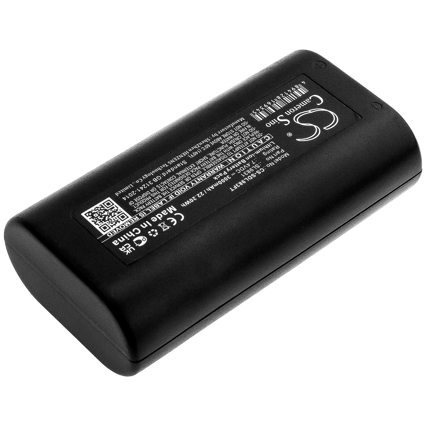 7.4V, 3000mAh, Li-ion Battery fits Sealife, Sea Dragon 1200, Sea Dragon 1500, 22.2Wh